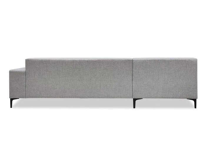 Couz 290 - Hjørne sofa med Open End - Lysegråt strukturstof 