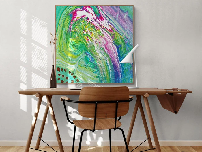 MIND DRIFTING - KUNSTTRYK 100CM X 100CM - BYMALUE [T019]