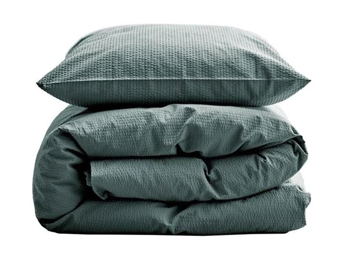 Södahl Organic, Wave, Sengetøj, Teal, 100% Økologisk Bomuld, B:140 x L:200 cm