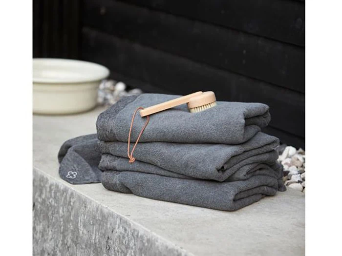 Zone Denmark, Inu, Spahåndklæde, Grey, 86% bomuld, 14% hør, 50x100 cm