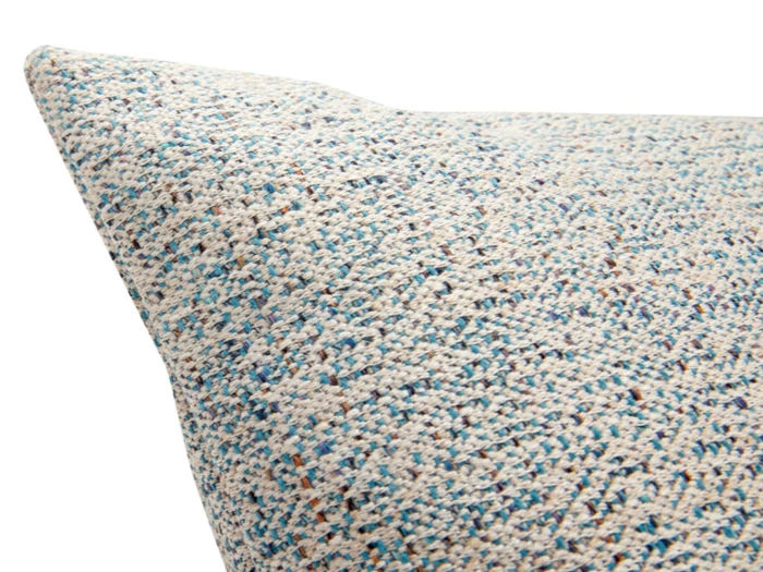 Hübsch, Speckle, Pude, Blå, Sand, Kanvas, Polyester, L:60 x B:60 cm