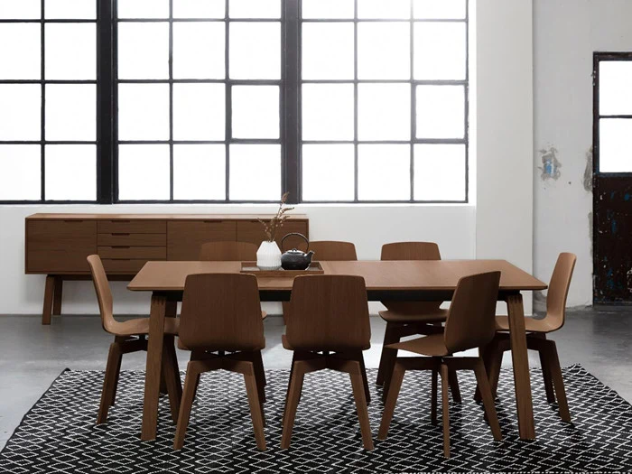 X-TRA-75-75 dansk designet spisebord i valnød fra PBJ Designhouse - 180x100 cm