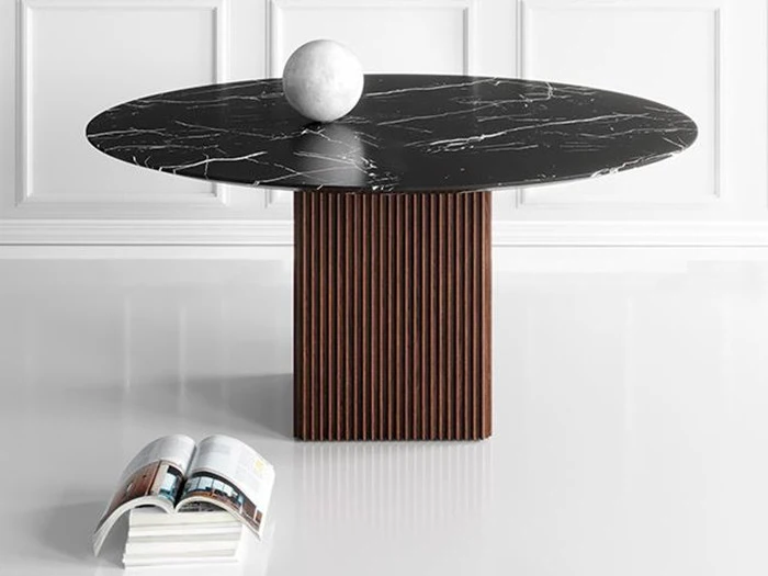 dk3 Spisebord, model Ten marmor (udstillingsmodel)