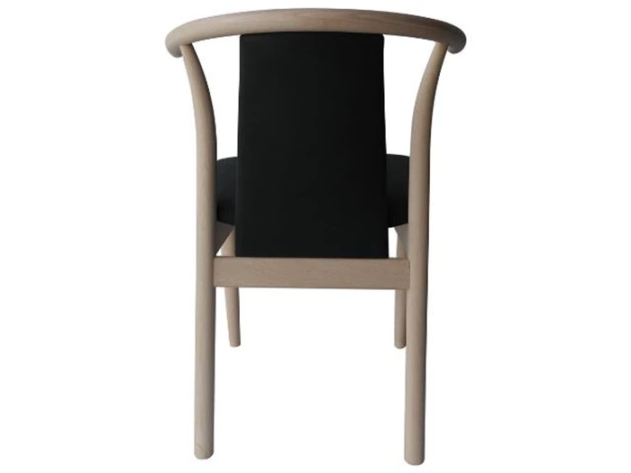 4 stk. Dansk design stol i bøg med sort læder