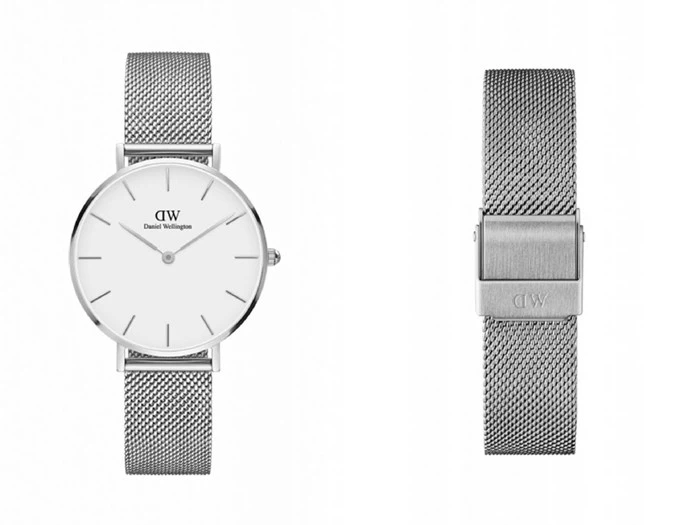 DANIEL WELLINGTON CLASSIC PETITE STERLING WHITE FRA LUXOLIVING.DK