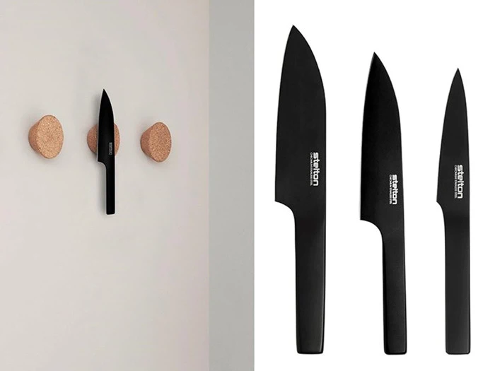 STELTON PURE BLACK KNIVSÆT