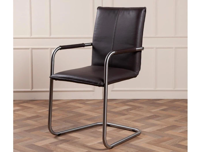 6 stk. spisebordsstole i brun læder fra Kristensen:Kristensen  