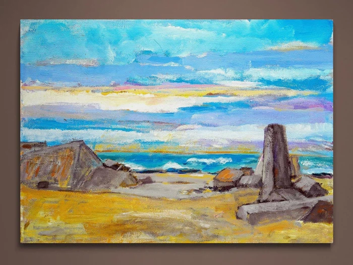 VESTERHAV - KUNSTTRYK 70CM X 50CM - BYMALUE [T075B]