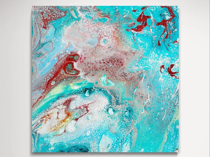 GHOST - KUNSTTRYK 100CM X 100CM - BYMALUE  [T119] (Normalpris kr. 650)