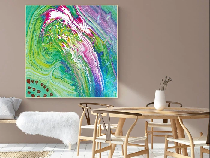 MIND DRIFTING - KUNSTTRYK 100CM X 100CM - BYMALUE [T019]