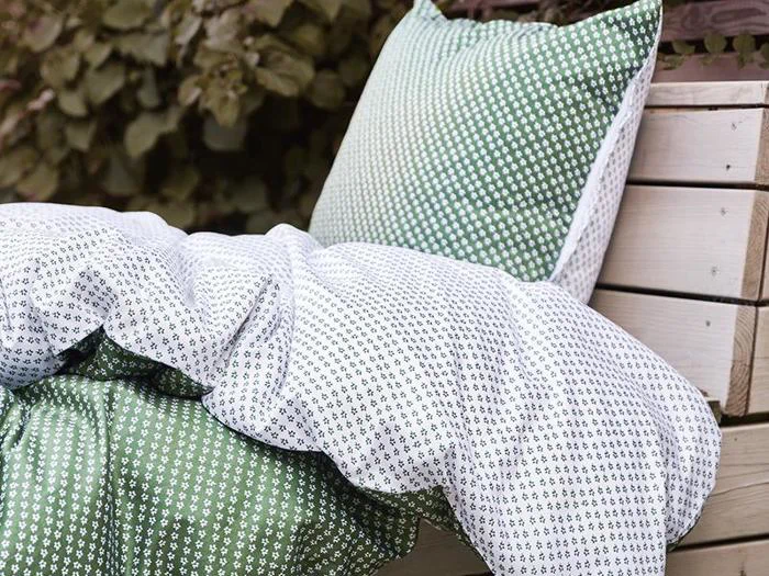 Sødahl sengetøj Forget-me-not green 220 cm - 2 sæt