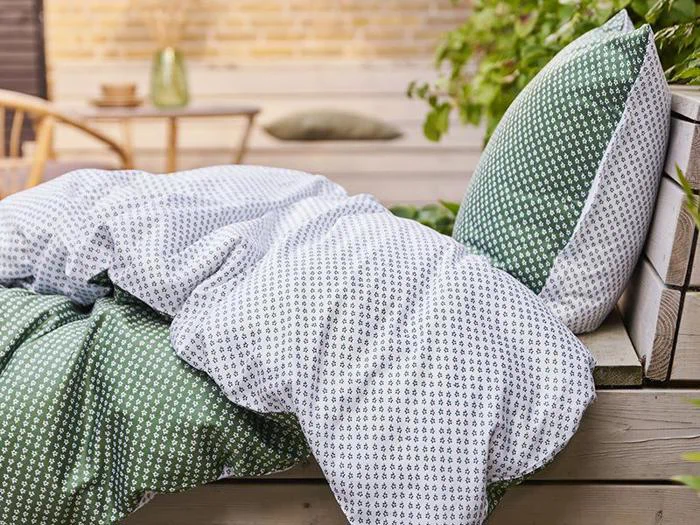 Sødahl sengetøj Forget-me-not green 220 cm - 2 sæt