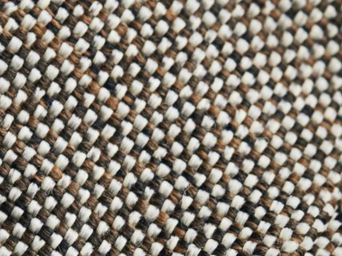 Tabi puf i brun polyester fra House Doctor - h: 40 dia: 80 cm