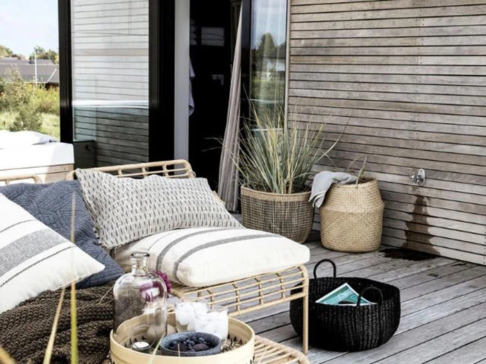 House Doctor, Tanger, kurv, søgræs, H: 47 cm, Dia: 42 cm