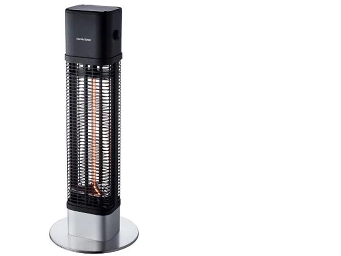 Terrassevarmer 1200 watt Sort/Sølv 