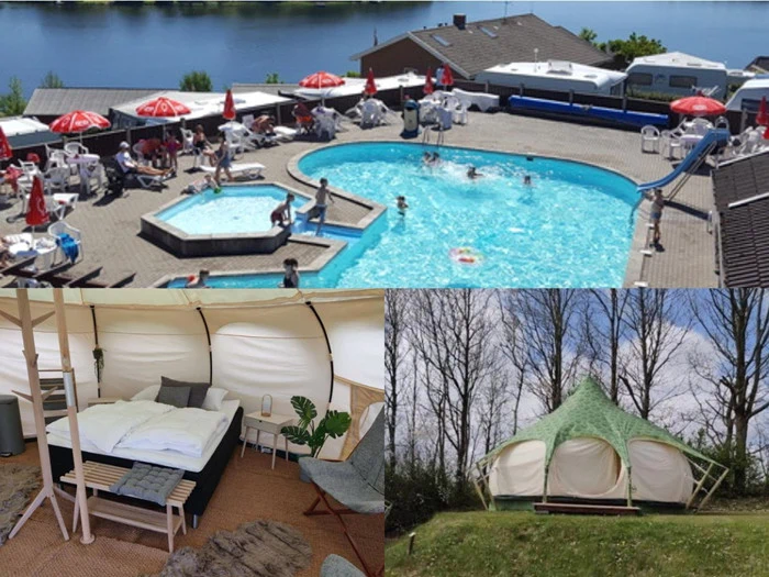 Miniferie i luksus glamping telt hos Terrassen Camping ved Silkeborgsøerne