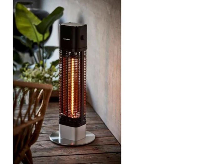 Terrassevarmer 1200 watt Sort/Sølv 
