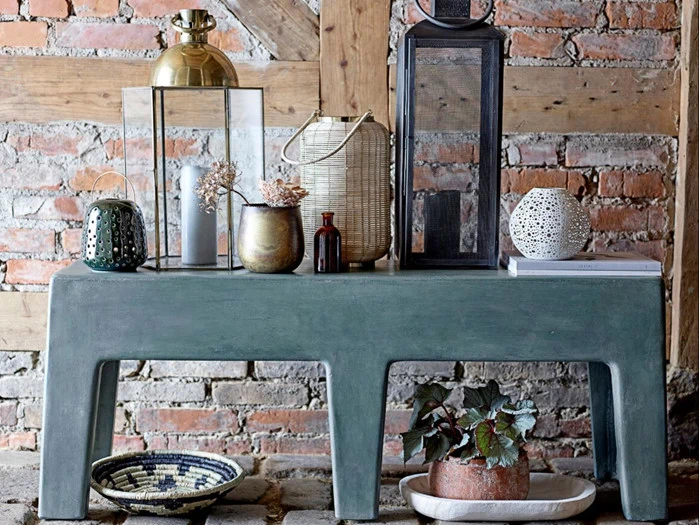 Bloomingville, Tidus Lanterne, Sort, Metal, L: 15 x H: 44 x B: 15 cm