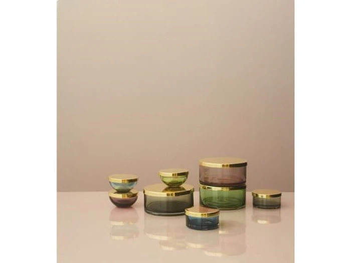 AYTM, TOTA krukke, navy, messing, Ø9