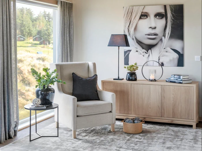 Nobel skænk i hvidolieret ege finér fra Bodahl  - 160x45x70 cm