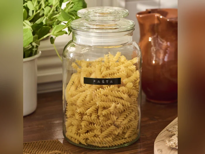 Ib Laursen, Krukke m/låg, Krukke, Klar, Glas, 1250 ml., H:19,5 x Dia:11,3 cm