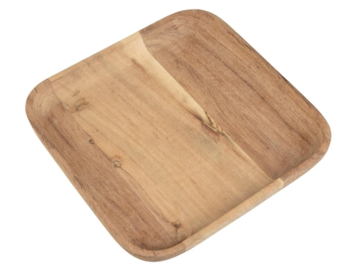 Ib Laursen, Fad, Firkantet, Natur, Akacie, H:2,7 x B:20 x L:20 cm