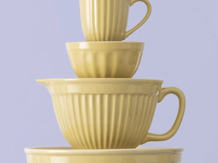 Ib Laursen, Mynte, Piskeskål, Straw, Stentøj, H:12 x B:18 x L:24 cm