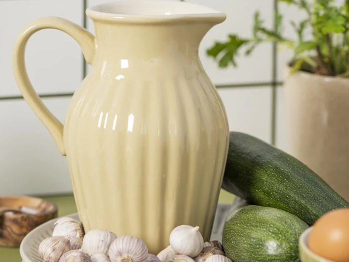 Ib Laursen, Mynte, Kande, Straw, Stentøj, 1,7 ltr., H:20 x B:14 x L:21 cm