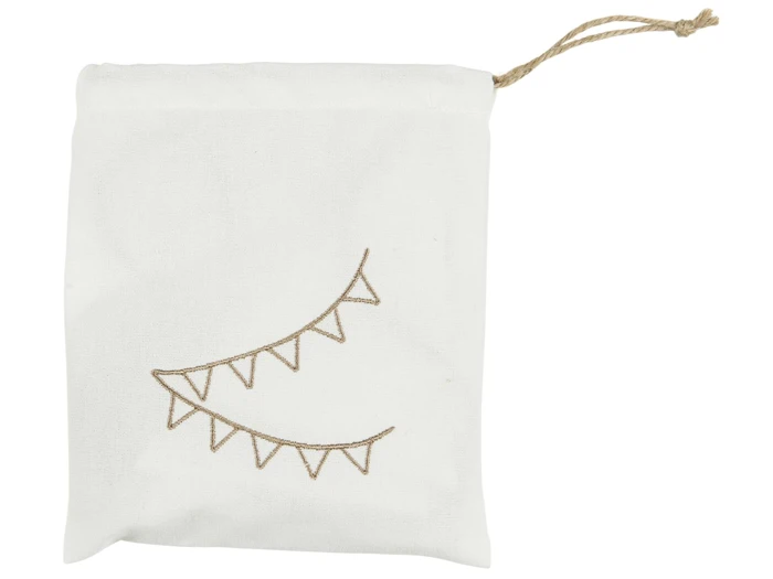 Ib Laursen, Flagranke, Hvid, Bomuld, H:17 x B:14 x L:400 cm