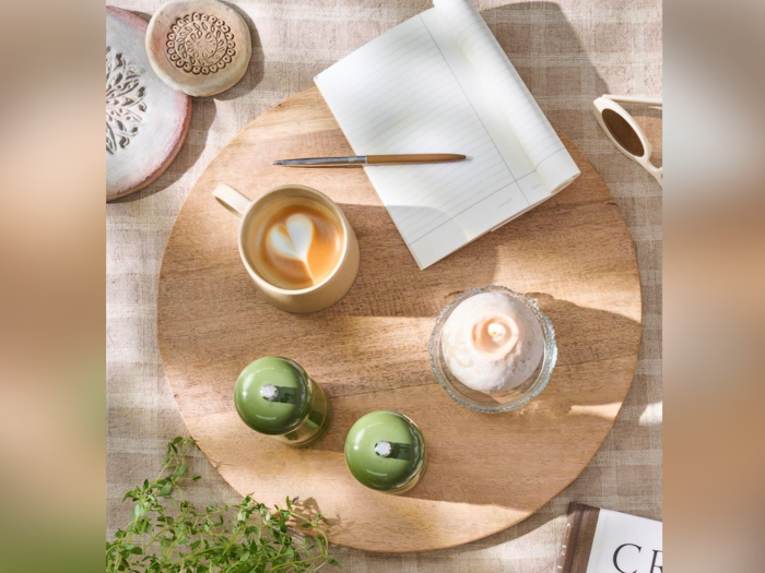 Ib Laursen, UNIKA, Rundt, Dekobræt, Natur, Træ, H:2 x Dia:40 cm