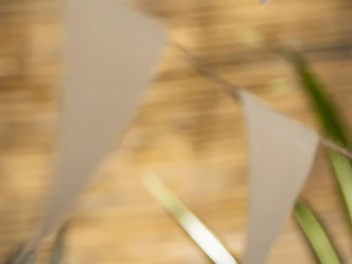 2 stk. Flagranker i natur bomuld fra Ib Laursen