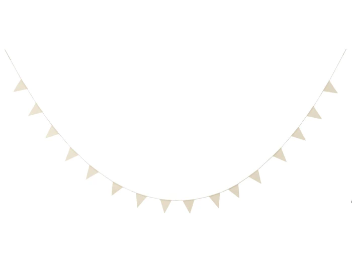 2 stk. Flagranker i natur bomuld fra Ib Laursen