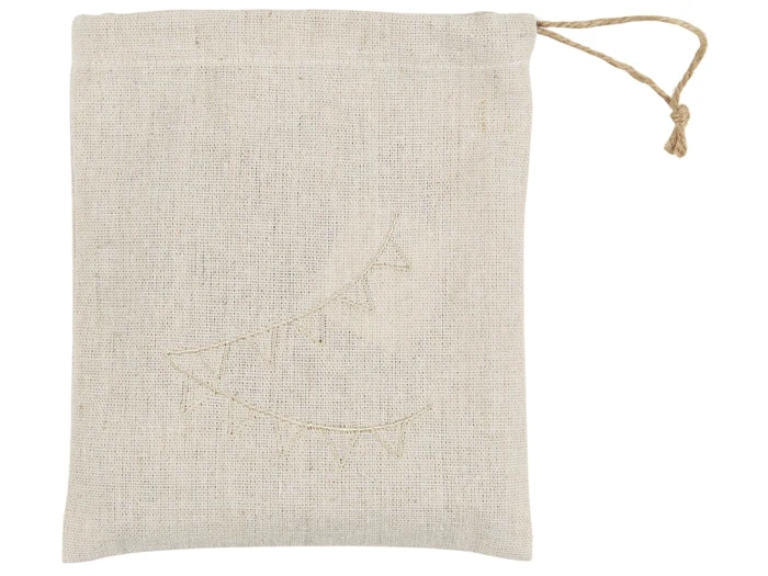 2 stk. Flagranker i natur bomuld fra Ib Laursen