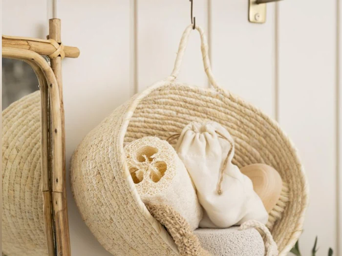 Ib Laursen, Vægkurve, Creme, Majs, Sæt af 2 stk., H:19 x B:31 x D:22 cm