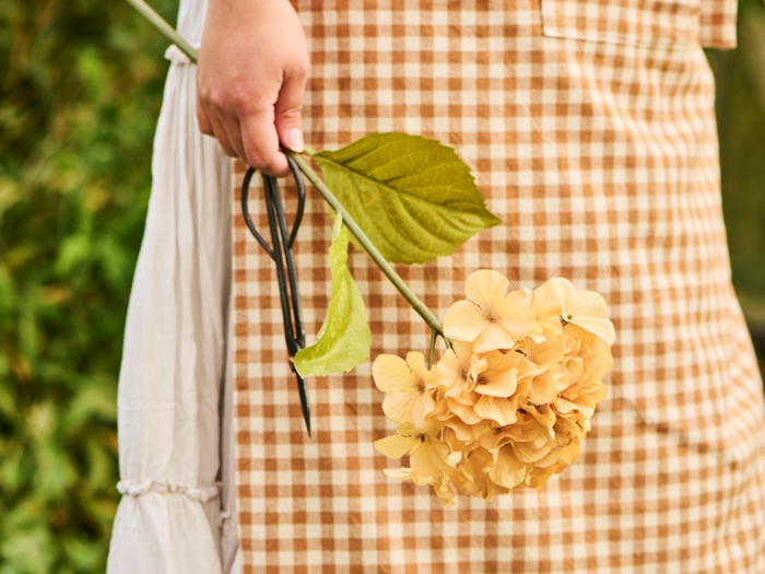 Ib Laursen, Hortensiastilk, Gylden, Plastik, L:60 x Dia:15 cm