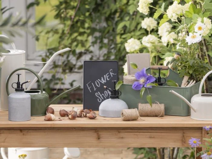 Ib Laursen, Forstøver, Buet, Grå, Zink, 450 ml., H:15,5 x Dia:13 cm