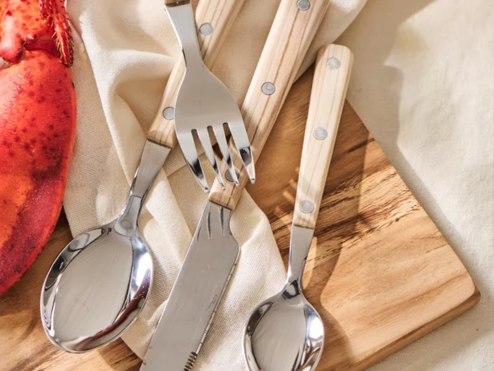 Ib Laursen, Valdemar, Bestiksæt, 16 dele, Natur, Sølv, Rustfrit stål, Plastik