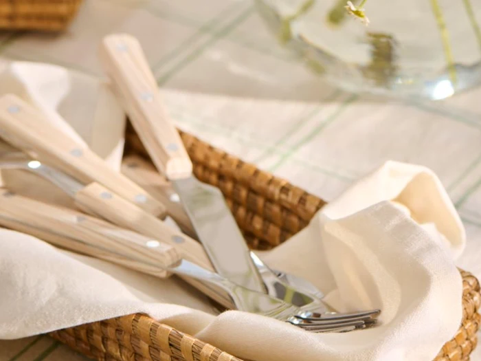 Ib Laursen, Valdemar, Bestiksæt, 16 dele, Natur, Sølv, Rustfrit stål, Plastik