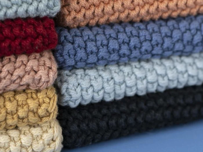 Ib Laursen, Mynte, Grydelap, Karklud, Sort, Strikket, 100% bomuld, B:22 x L:22 cm