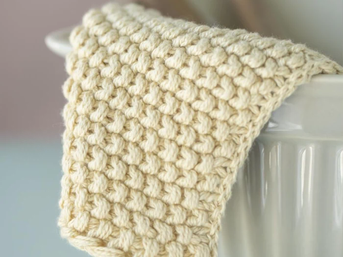 Ib Laursen, Mynte, Grydelap, Karklud, Lemonade, Strikket, 100% bomuld, B:22 x L:22 cm