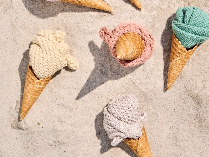 Ib Laursen, Mynte, Grydelap, Karklud, Lemonade, Strikket, 100% bomuld, B:22 x L:22 cm