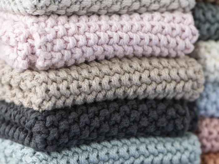 Ib Laursen, Mynte, Grydelap, Karklud, Thunder grey, Strikket, 100% bomuld, B:22 x L:22 cm