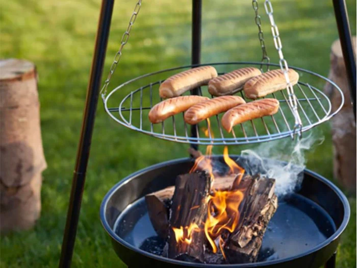Tripod Hængegrill m/bålfad
