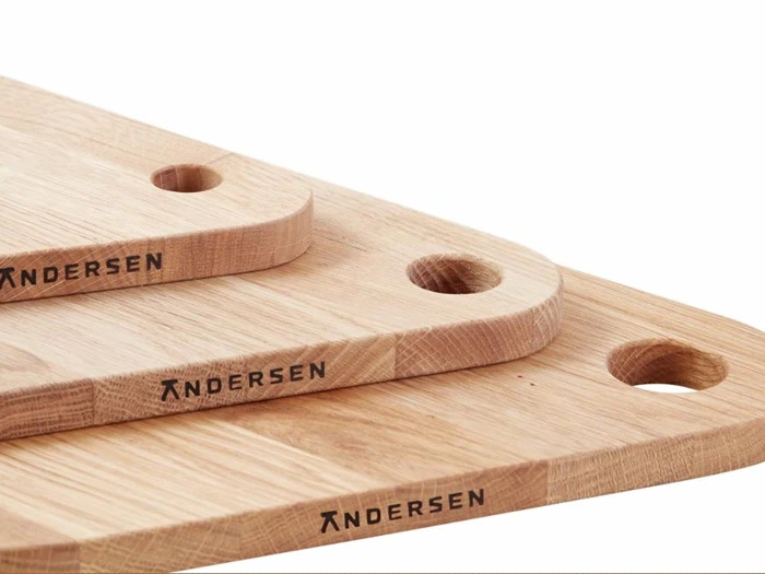 Andersen Furniture, U3, skærebræt, large, massivt egetræ, L: 57 cm B: 30 cm