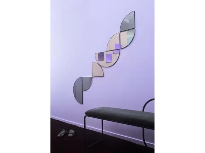 2 stk. UNITY 1/2 Cirkel spejle i Sort fra AYTM