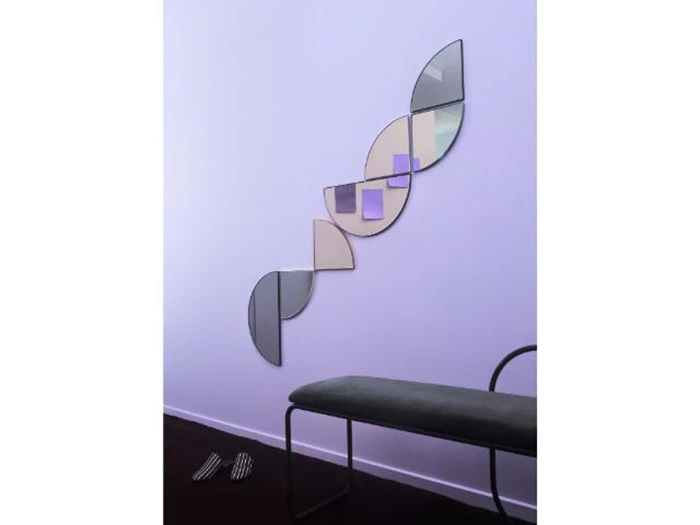 4 stk. UNITY spejle 1/4 cirkel fra AYTM - dusty green