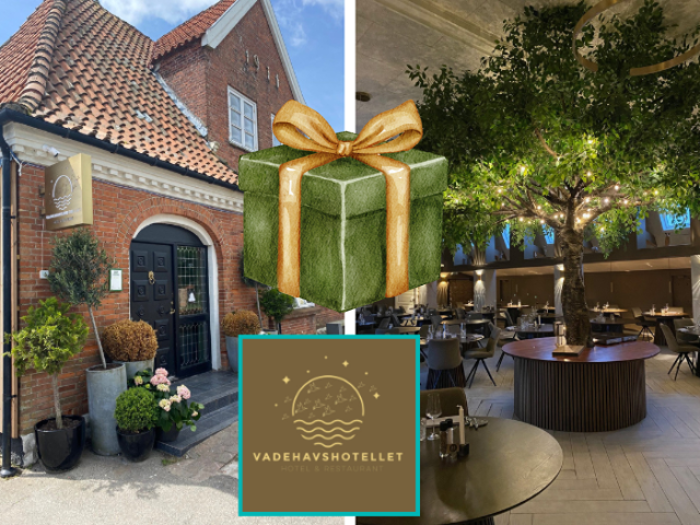 Gourmetophold for 2 på Vadehavshotellet - 5-retters gourmetmenu inkl. vinmenu