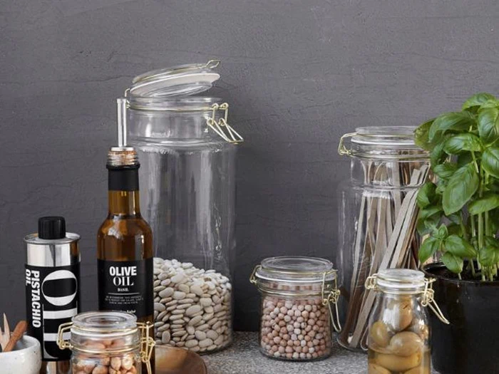 House Doctor, Vario, opbevaringsglas, H: 23,5 cm Dia: 12,5 cm