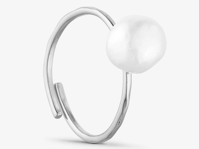 GRUNDLED, Vega, Ring, Sølvbelagt, Sterling sølvbelagt messing, Justerbar