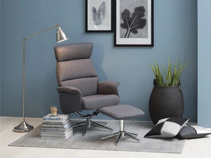 Laura hvilestol & fodskammel (fri fragt)